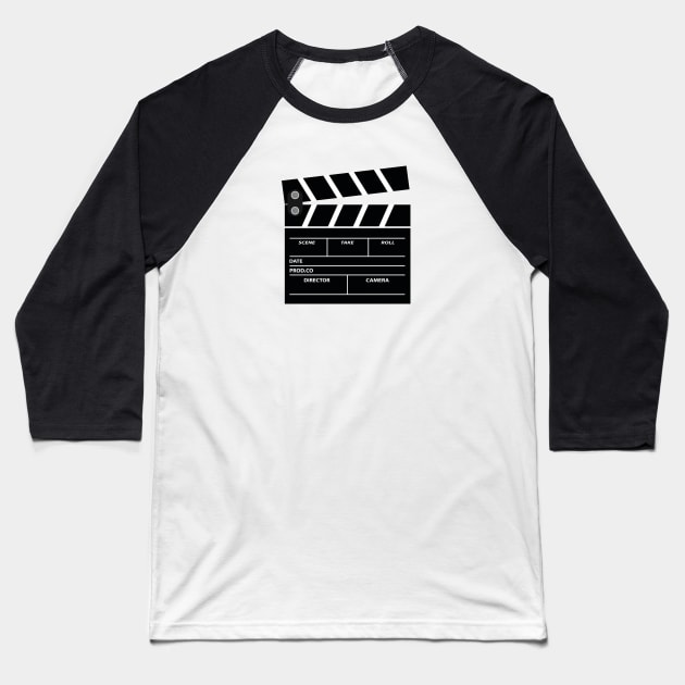 Clapper board director for filmmaking Baseball T-Shirt by dewarafoni